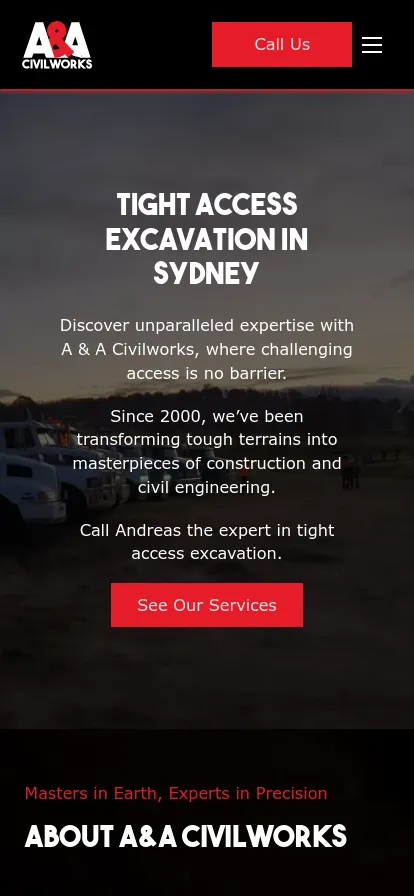 Tight access excavation services in Sydney.
