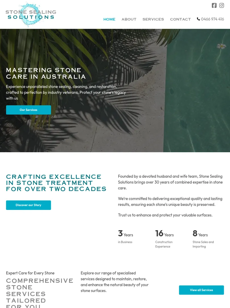 Stone sealing and restoration services in Australia.