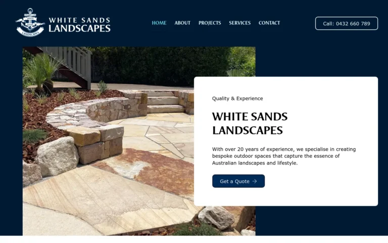White Sands Landscapes outdoor stone design