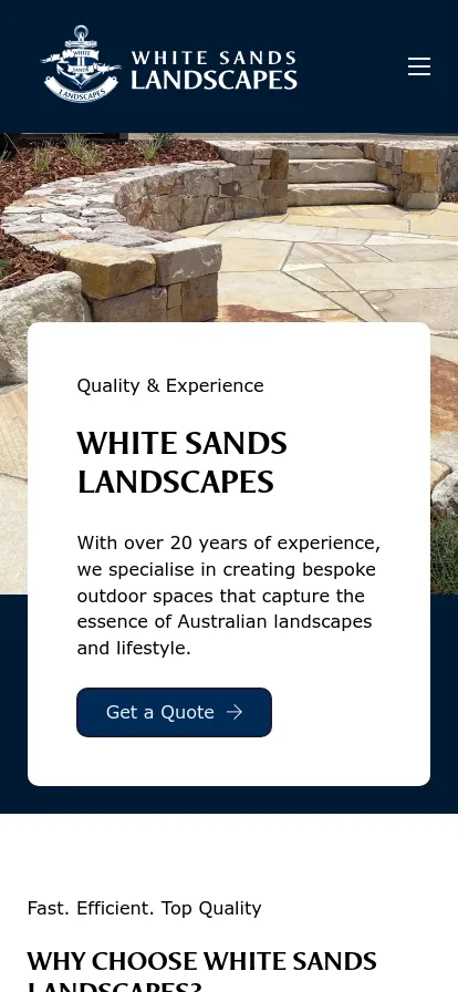 White Sands Landscapes offers bespoke outdoor space design.