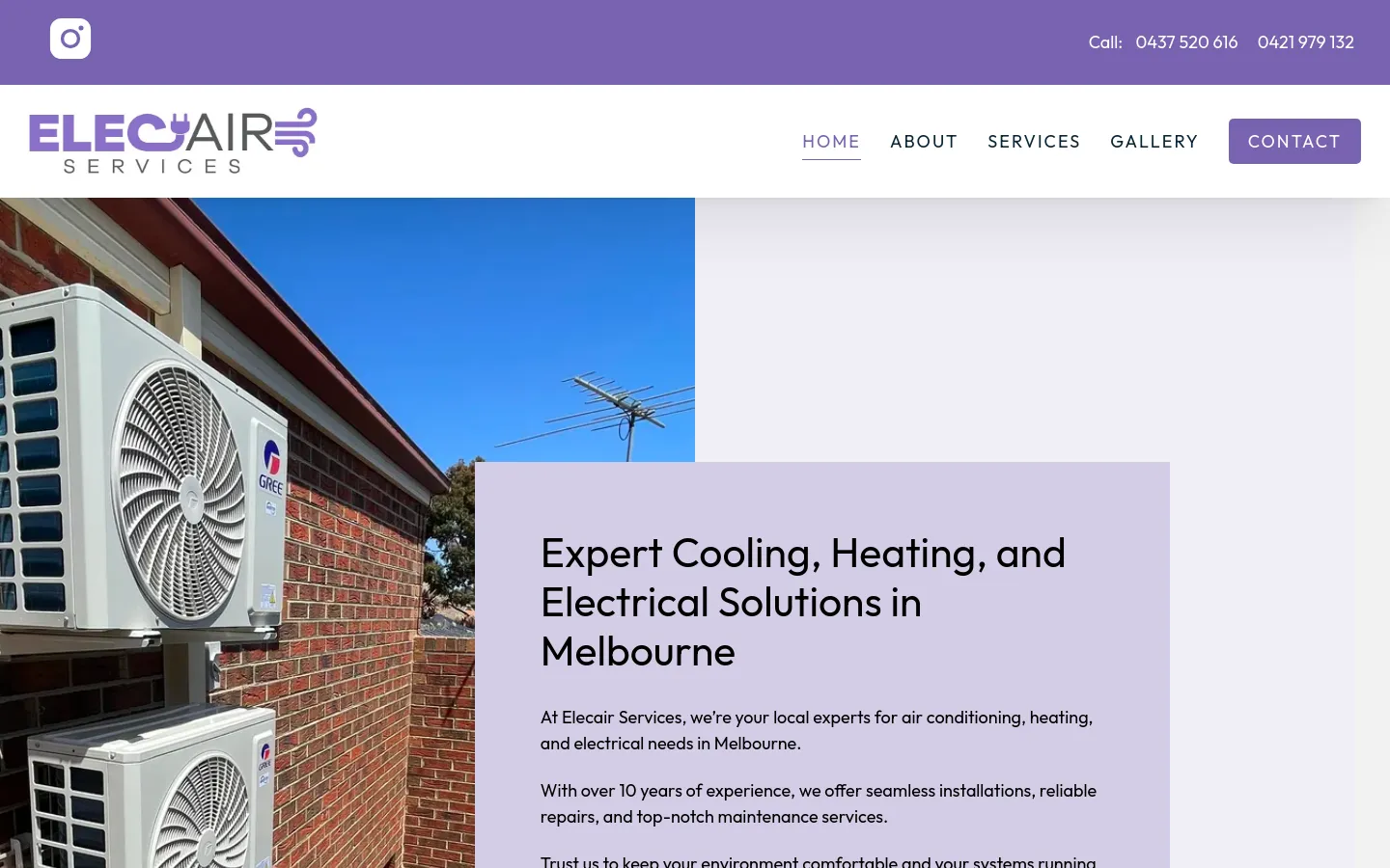 Melbourne air conditioning and electrical services provider