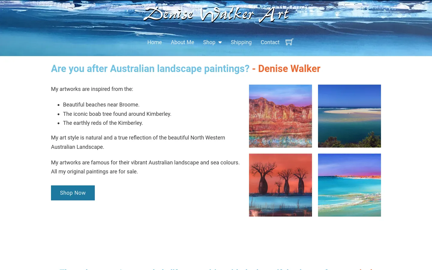 Colorful Australian landscapes and seascapes by Denise Walker