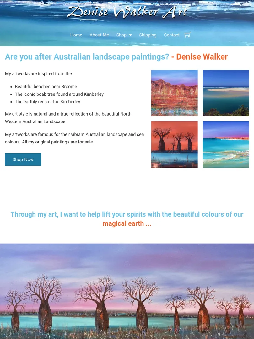 Australian landscape paintings by Denise Walker