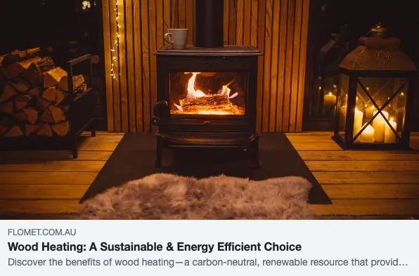 Cozy wood stove with fire and soft rug.