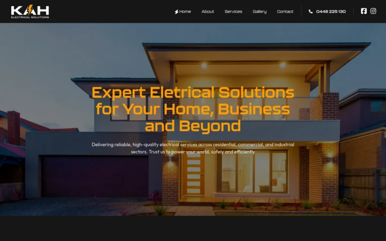 Modern home exterior with expert electrical solutions