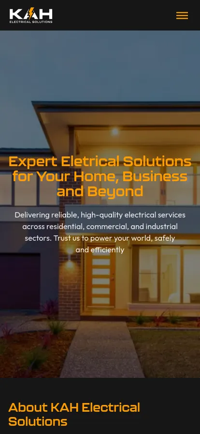 Modern home with expert electrical solutions.