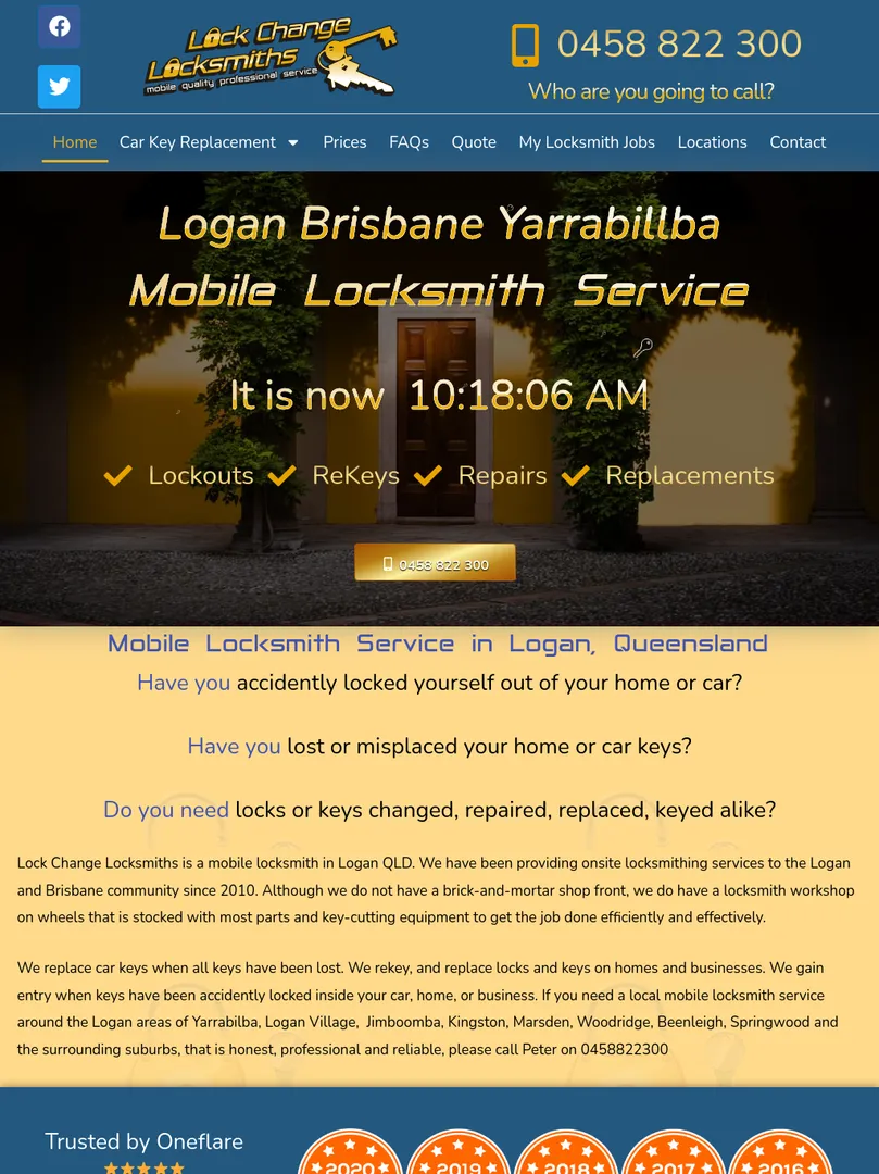 Mobile locksmith service in Logan, Brisbane.
