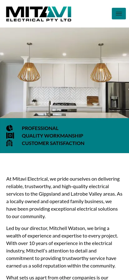 Modern kitchen with stylish pendant lights