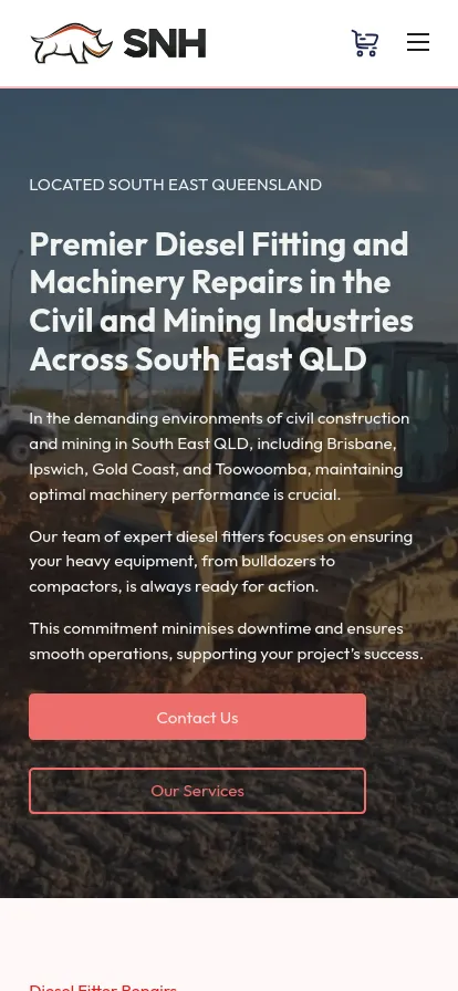Diesel fitting and machinery repairs in South East Queensland.