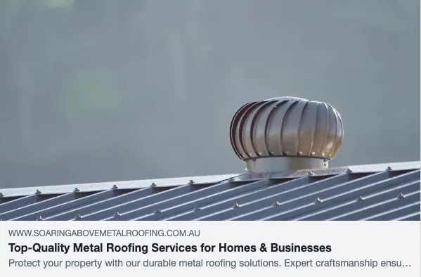 Metal roof with ventilation turbine fan