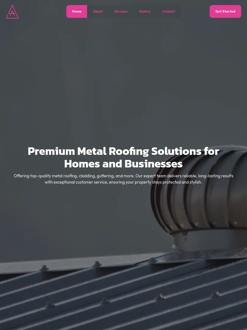 Metal roofing solutions for homes and businesses.
