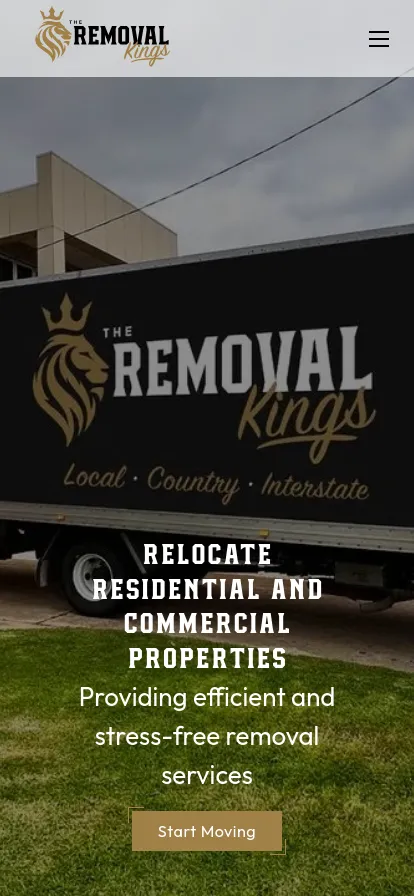 Removal Kings truck for property relocation services